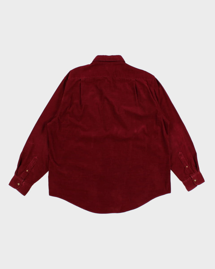 Nautica Red Corduroy Shirt - L