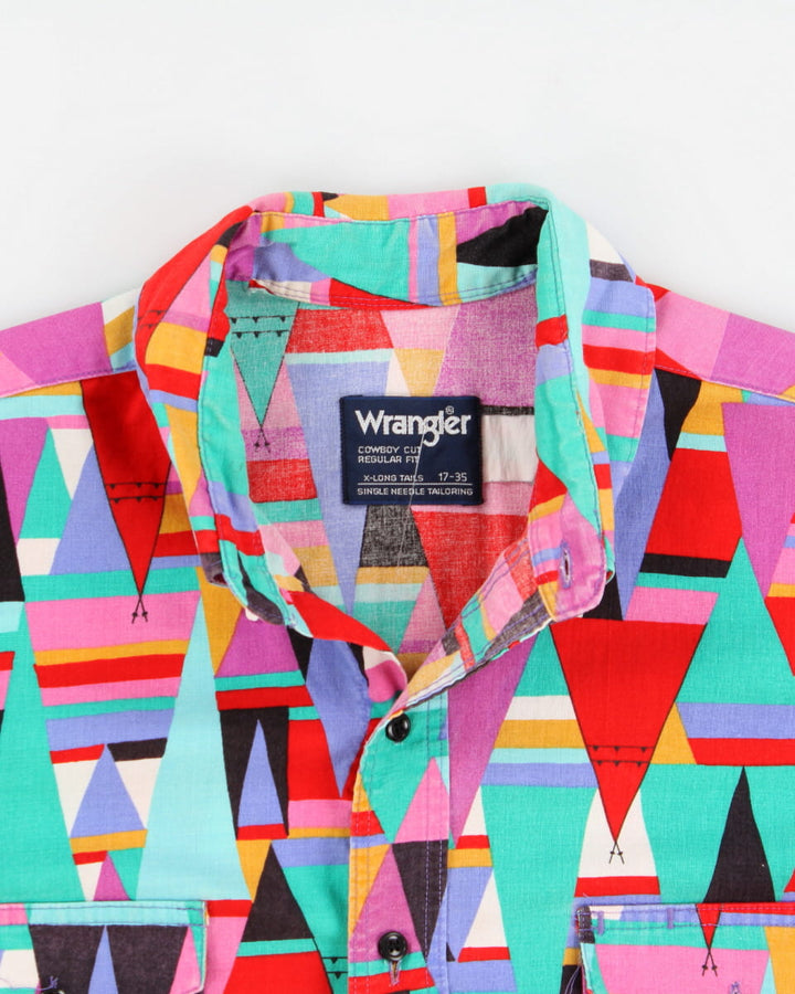 Vintage Wrangler Cowboy Cut Western Shirt - M