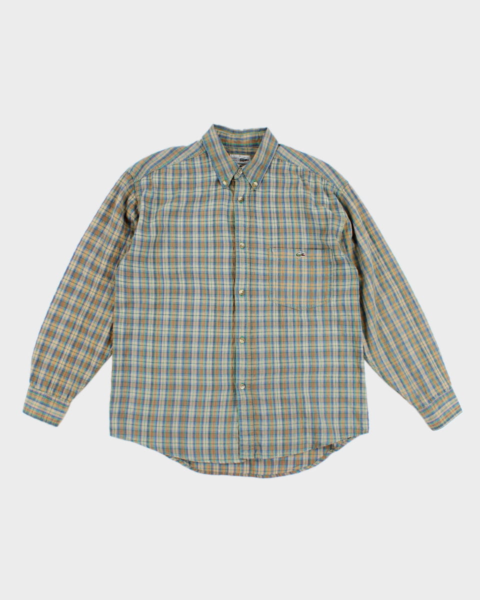 Vintage Lacoste Button Up Check Shirt - S
