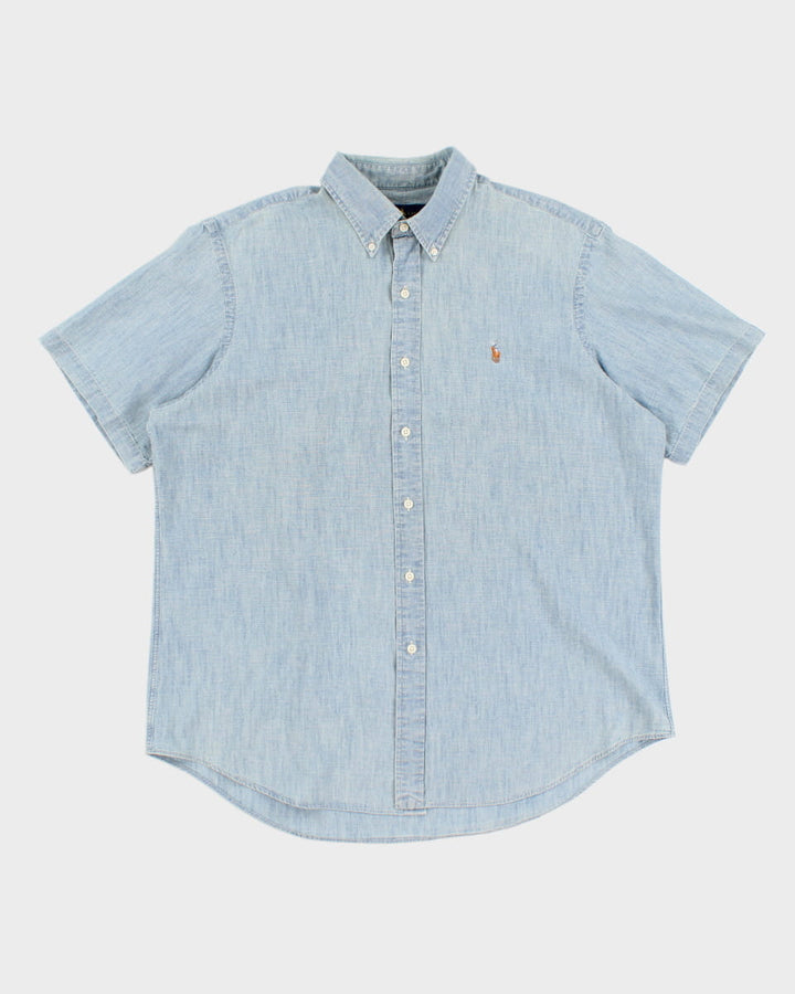 00s Ralph Lauren Short Sleeve Denim Shirt - XL