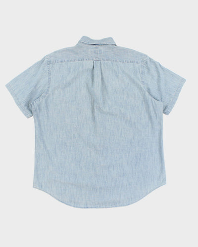 00s Ralph Lauren Short Sleeve Denim Shirt - XL
