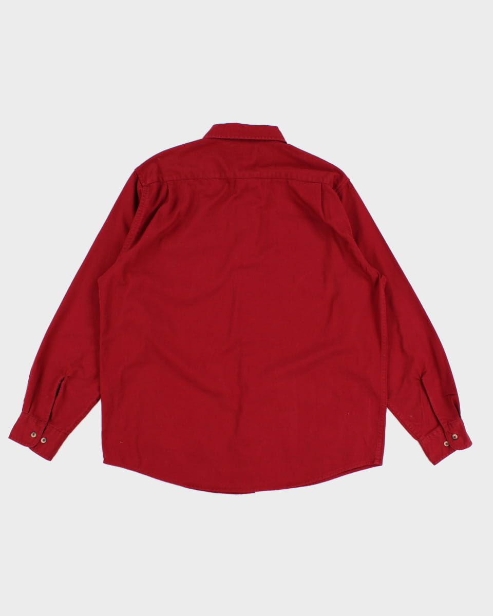 90's Wrangler Sturdy Red Shirt - L - XL