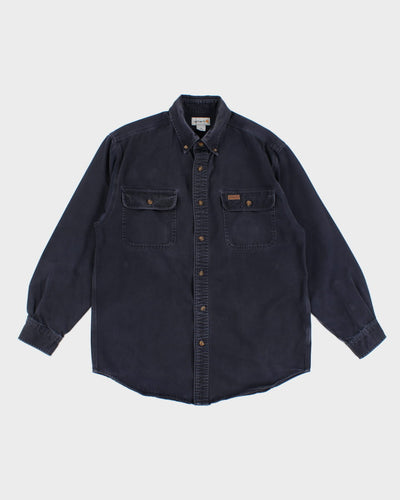 90's Men's Black Carhartt Sturdy Work Shirt - M - L