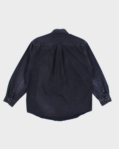90's Men's Black Carhartt Sturdy Work Shirt - M - L