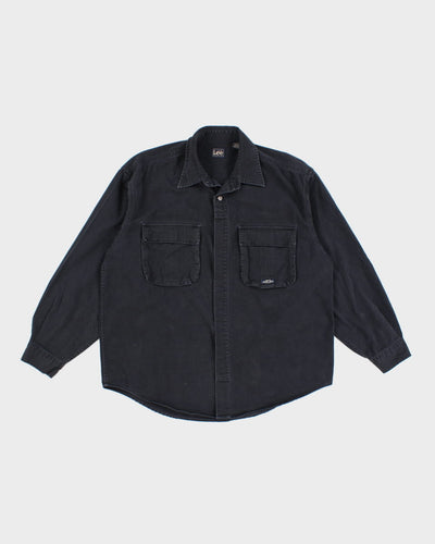 90's Men's Black Lee Sturdy Work Shirt - L