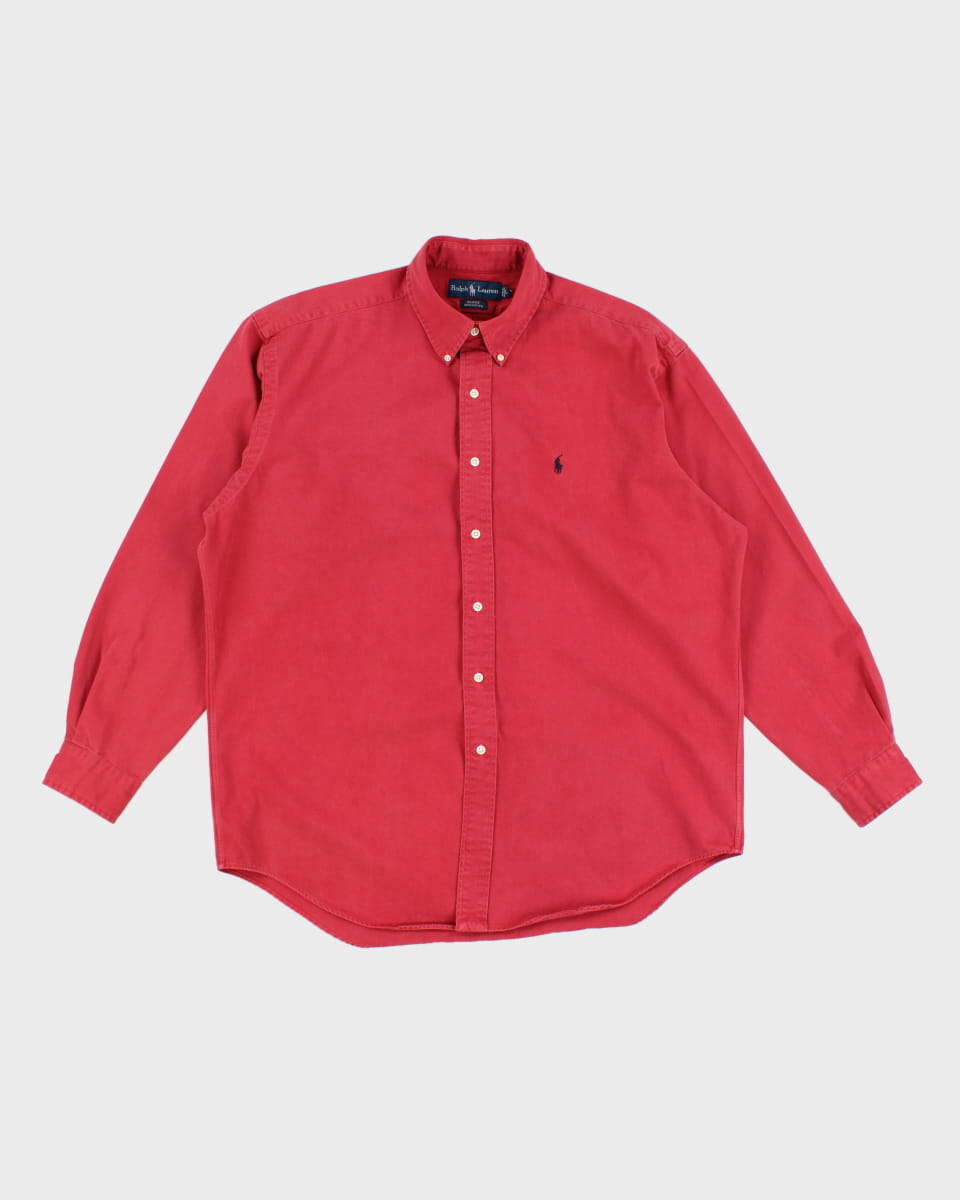 00s Classic Ralph Lauren Red Shirt - L