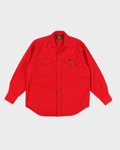Vintage 70s Lee Red Workwear Shirt - M