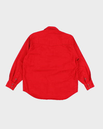 Vintage 70s Lee Red Workwear Shirt - M