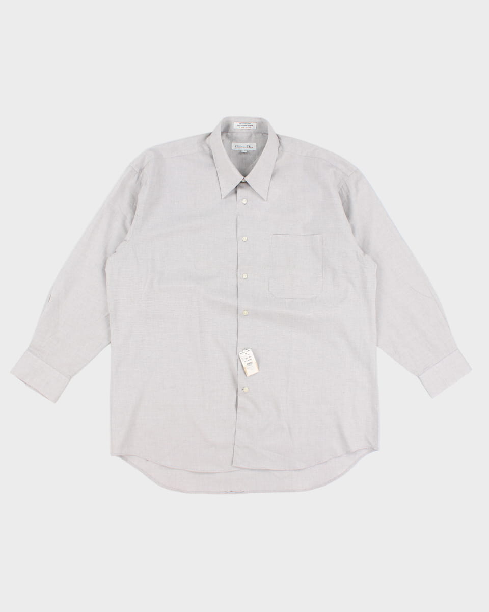 Vintage 80s Christian Dior Dress Shirt - XL