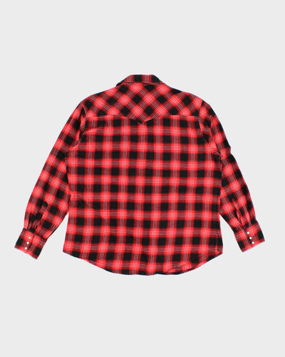 Vintage 90s Wrangler Western Flannel Shirt - XL