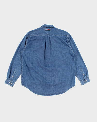 Vintage 90s Tommy Hilfiger Oversized Denim Shirt - L