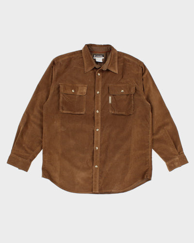 Men's Brown Cord Columbia Shirt - L