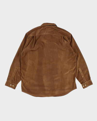 Men's Brown Cord Columbia Shirt - L