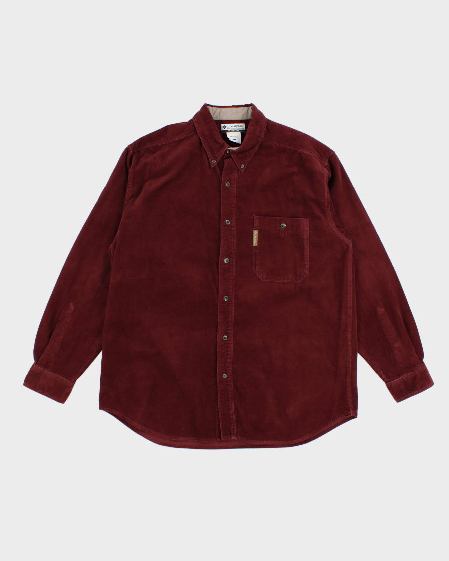 Columbia Burgundy Corduroy Shirt - L