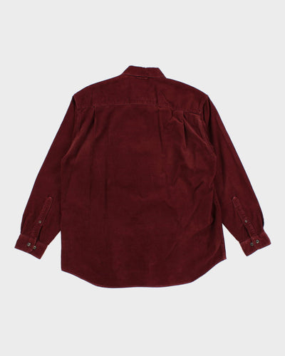 Columbia Burgundy Corduroy Shirt - L