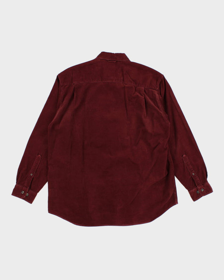 Columbia Burgundy Corduroy Shirt - L