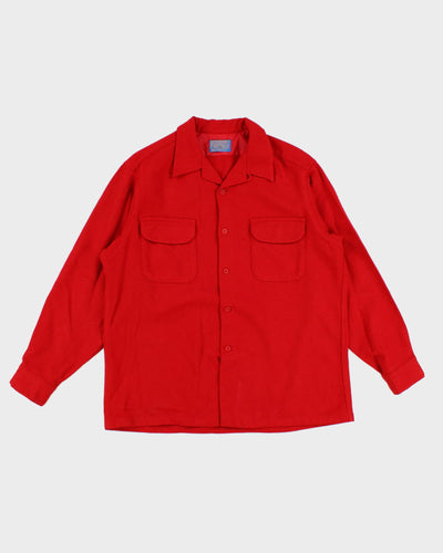 Men's Red Pendleton Wool Shirts - L