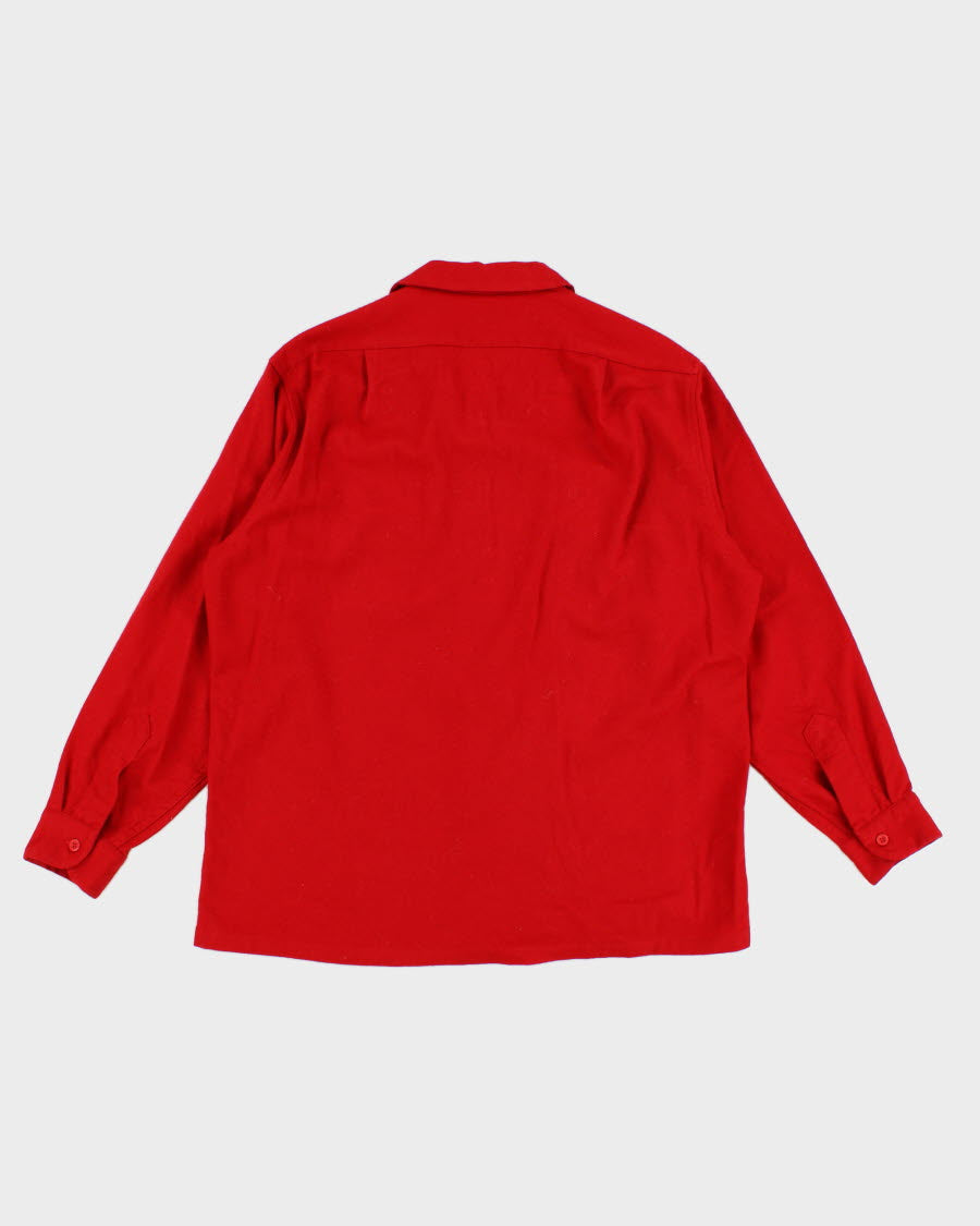 Men's Red Pendleton Wool Shirts - L