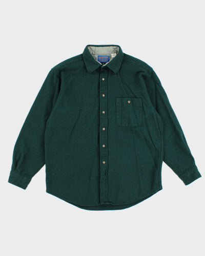 Men's Green Pendleton Wool Shirt - L