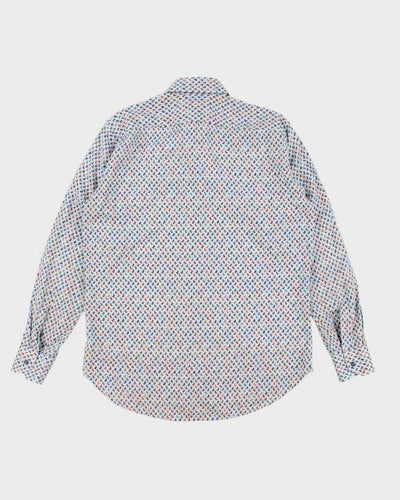 Mens Pale Blue Paisley Etro Shirt - M
