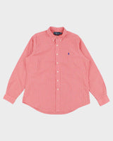 Men's Red Ralph Lauren Gingham Shirt - XL