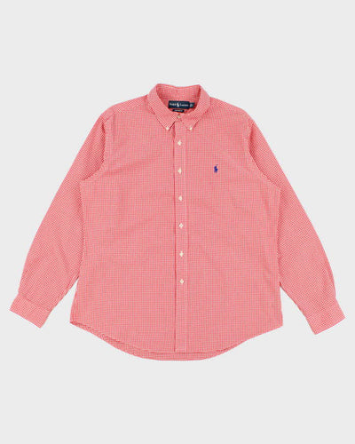 Men's Red Ralph Lauren Gingham Shirt - XL