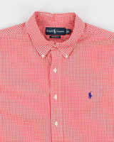 Men's Red Ralph Lauren Gingham Shirt - XL