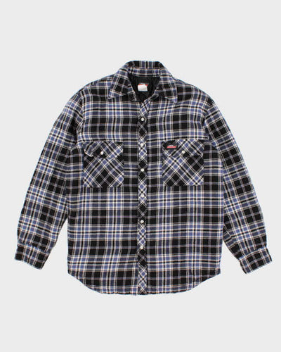 Mens Blue Dickies Plaid Over Shirt - S