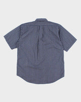 Mens Blue Ralph Lauren Checked Shirt - XL