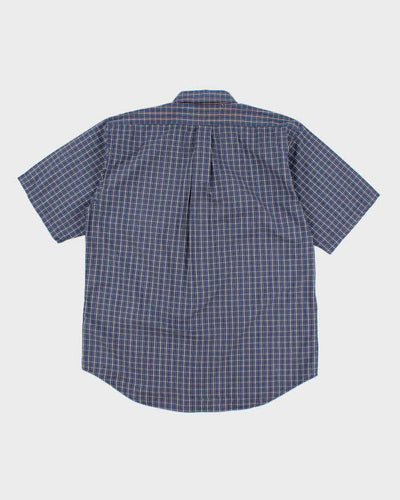 Mens Blue Ralph Lauren Checked Shirt - XL