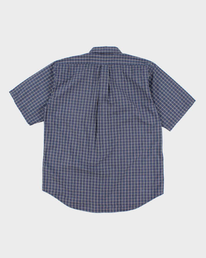 Mens Blue Ralph Lauren Checked Shirt - XL