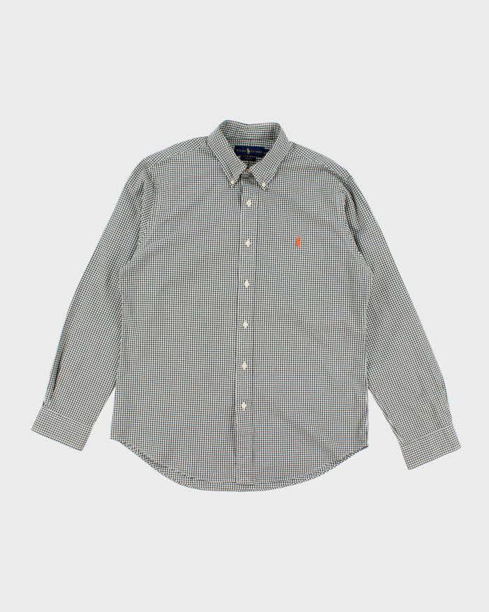Mens Green Ralph Lauren Checked Shirt - L