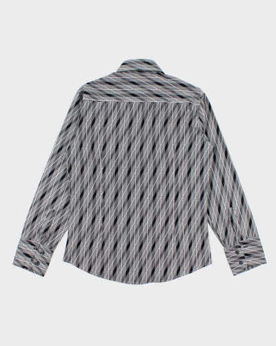 Mens Grey Diesel Patterned Shirt - M