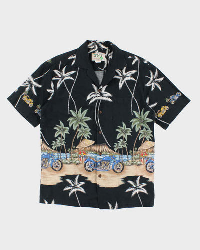 Men's Black Hawaiian Shirt - M