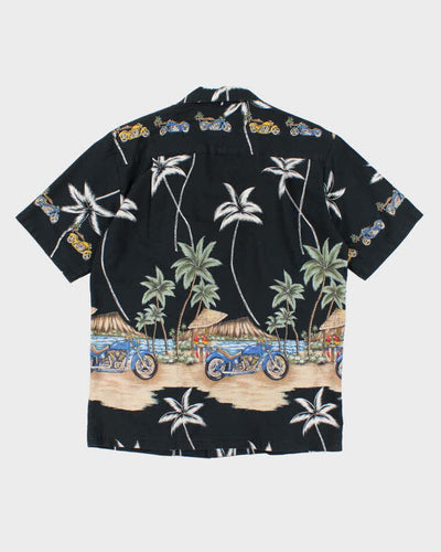 Men's Black Hawaiian Shirt - M