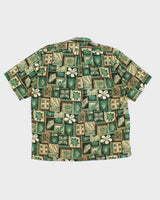 Men's Green Hawaiian Shirt - L