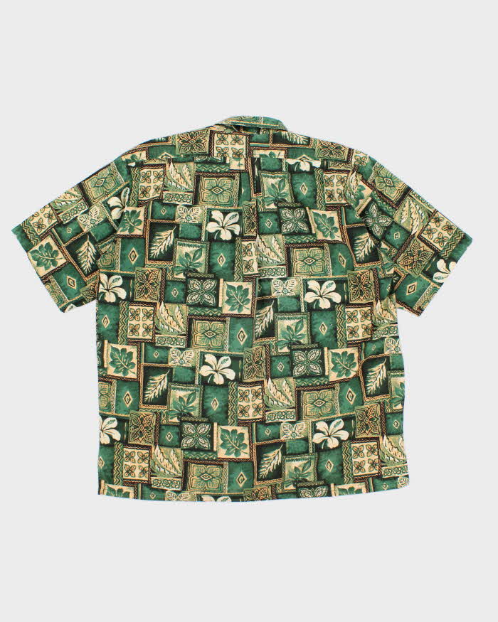 Men's Green Hawaiian Shirt - L