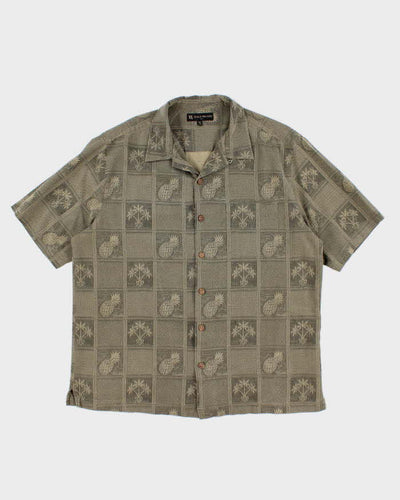 Men's Green Hawaiian Shirt - XL
