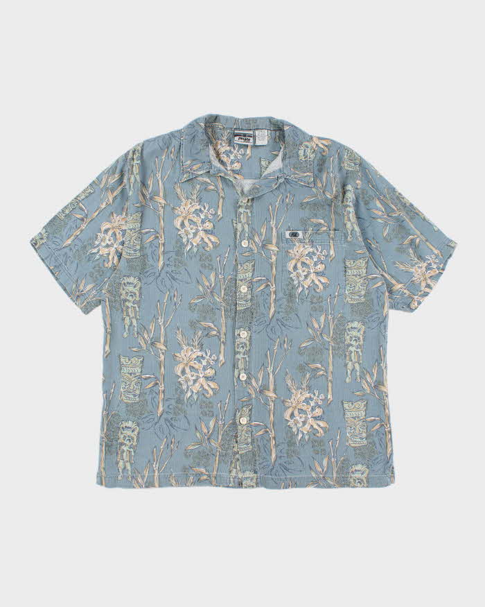 Mens Blue Hawaiian Shirt - M