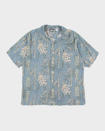 Mens Blue Hawaiian Shirt - M