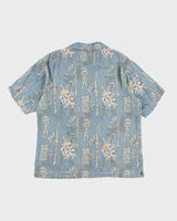 Mens Blue Hawaiian Shirt - M