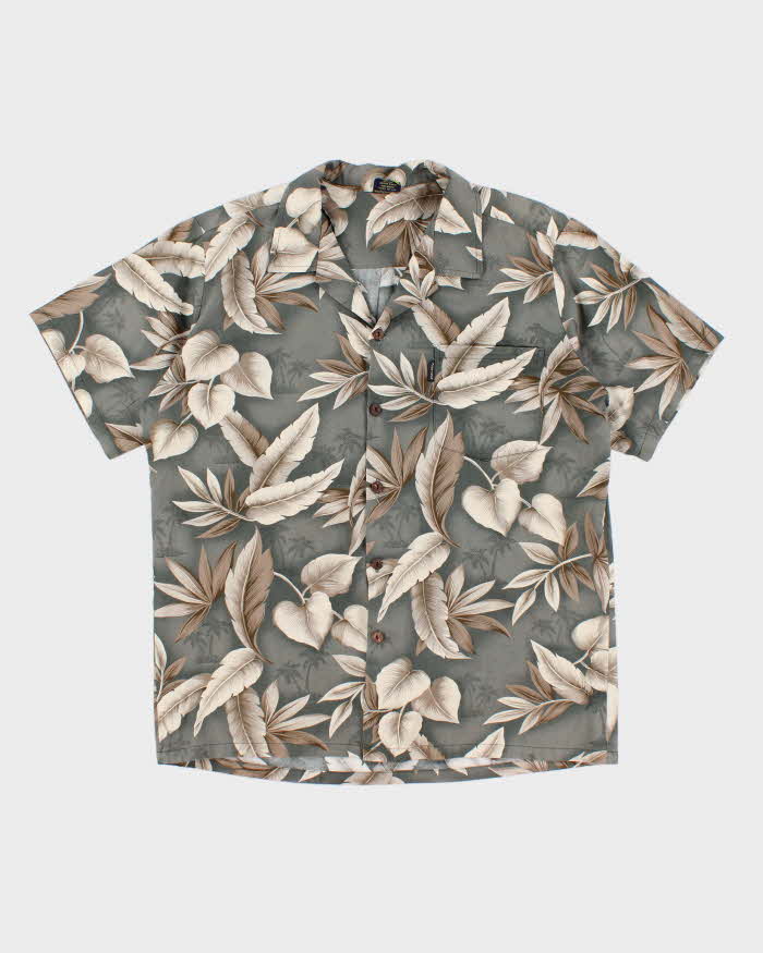 Mens Sage Green Hawaiian Shirt - XL