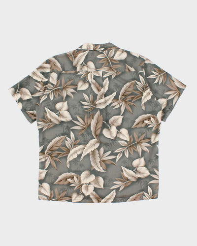Mens Sage Green Hawaiian Shirt - XL