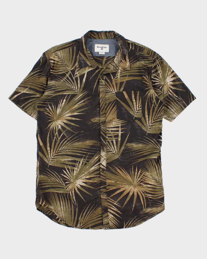Mens Green Billabong Hawaiian Shirt - XL