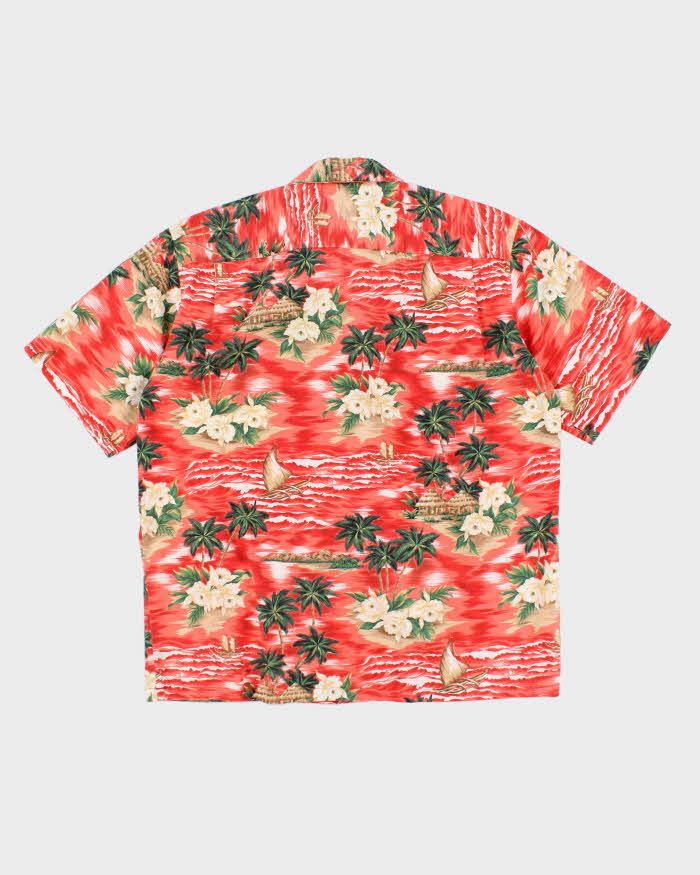 Mens Red Hawaiian Shirt - L