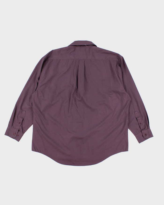 60s Vintage Men's Purple Pierre Cardin Shirt - XL