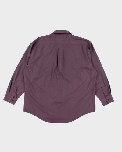 60s Vintage Men's Purple Pierre Cardin Shirt - XL