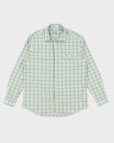 Mens Blue Checked DKNY Shirt - L