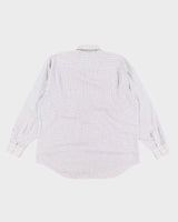 80s Vintage Mens Blue Balmain Checked Shirt - L