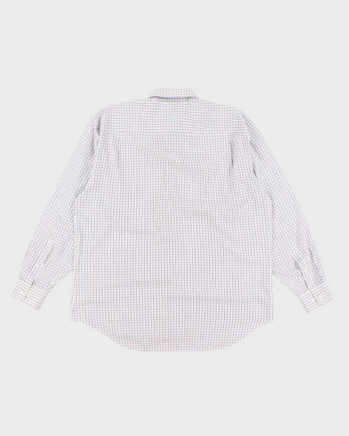 80s Vintage Mens Blue Balmain Checked Shirt - L